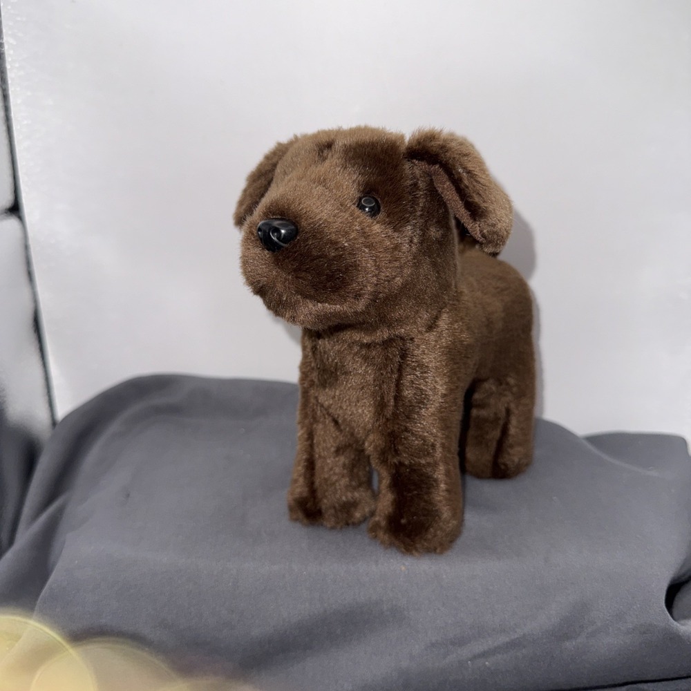 Chocolate Lab Puppy Dog Plush Pet for American Girl 18" Doll